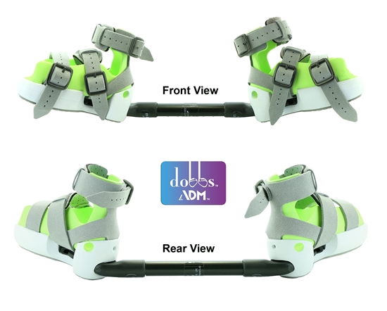 Picture of Pair of ADM Night Use AFOs and Fixed Dobbs External Rotation Bar